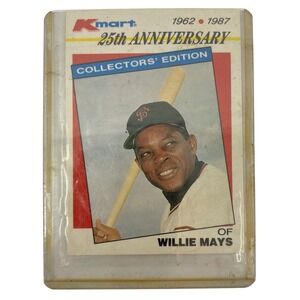 Kmart 25th Anniversary Collectors Edition Willie Mays Baseball Card 1962 1987